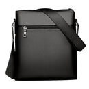 Casual Solid Color Shoulder Bags Business PU Leather Men Crossbody Travel Messen