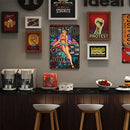 Hot Rod Lady Retro Metal Plate Tin Sign Plaque Poster for Bar Club Cafe (B)
