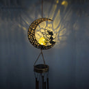 Solar Moon Fairy Light Hanging Iron Hollow Outdoor Garden Yard Patio Decoration