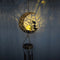 Solar Moon Fairy Light Hanging Iron Hollow Outdoor Garden Yard Patio Decoration