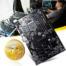 B250 BTC 12xPCI-E Mining Motherboard for LGA 1151 DDR4 with SATA2.0 Cable Newly