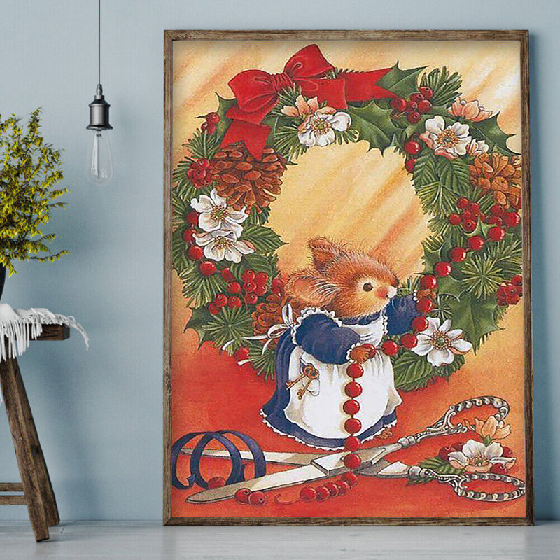 5D DIY Diamond Painting Rats Weaving Garland Full Drill Rhinestone Mosaic Kit