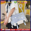 Harajuku Crossbody Bags Pendant Handbags for Women Zipper Pocket for Work Sports