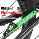Lebycle MTB Road Bike Chain Wear Indicator Tool Bicycle Chain Gauge (Green)
