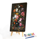 Oil Paint By Numbers Picture DIY Drawing Painting Colorful Flower Handmade Art