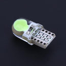 10pcs 12V T10 W5W LED Lamp COB Silicone Shell Car Turn Side Lamps(Green) Newly