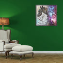 5D DIY Diamond Painting Kits Full Round Drill Wolves Rhinestone Art Crafts Home