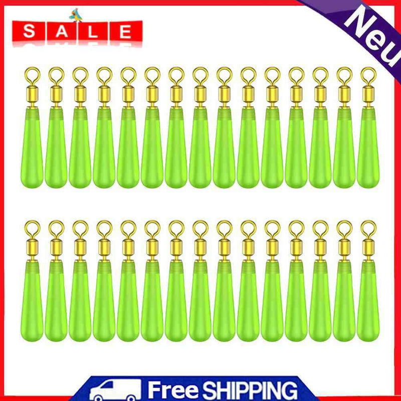 90pcs Copper Head Drift Fish Floats Rotation Buoy Seat Fishing Bobber (M)