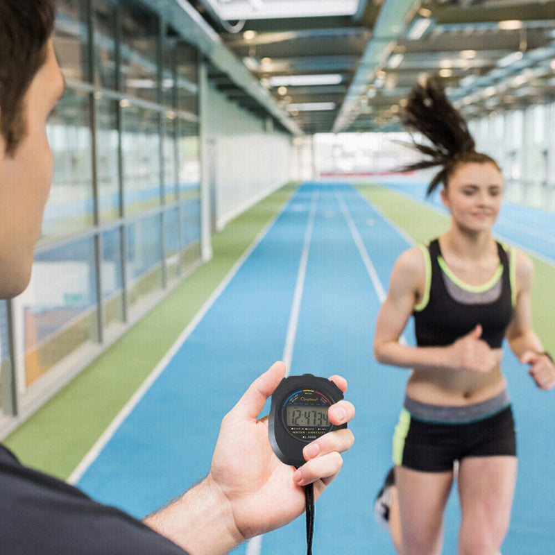 Electronic Digital Alarm Counter Stopwatch Portable Sports Running Chronograph