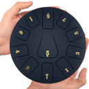 8 inch 11 Tune Notes Hand Pan Tank Drum Tongue Drum with Drumsticks for Begin
