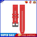 Silicone Wriststrap for Garmin Fenix 7 Watch Strap 22mm Watchband (Red)