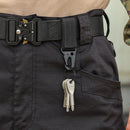 Outdoor Carabiner Keychain Nylon Hanging Webbing Buckle MOLLE Hook (Black) Newly