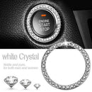 40mm/1.57in OD Car Auto Start Switch Button Decorative Diamond Ring(White)