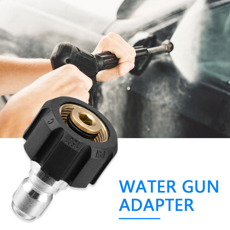 1/4 3/8 inch Quick Connect Male to M22 14 15 mm Female Pressure Washer Adap
