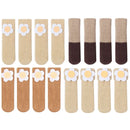 Knitted Chair Leg Caps Furniture Socks Pads Chair Socks Furniture Feet Cover