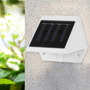4LED Fence Lamp Solar Powered Plastic Stair Wall Light Outdoor Garden Decor