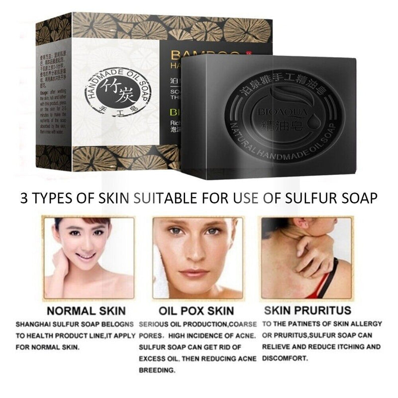 Women Private Intimate 100g Bamboo Charcoal Vagina Whitening Soap Skin Cleansing