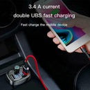 Car LCD Display FM Transmitter Dual USB Mobile Phone Charger Players F7J4 E6B4