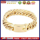 20cm Metal Bracelet Men Hip Hop Electroplated Chain Bracelet Streetwear Jewel