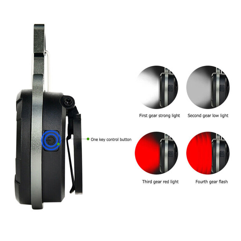 Mini Flashlight Keychain USB Small Pocket Outdoor Camping Fishing Corkscrew