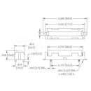 1Pcs 18650 Battery Holder SMD SMT Battery Box With Pins Bronze K7Q5