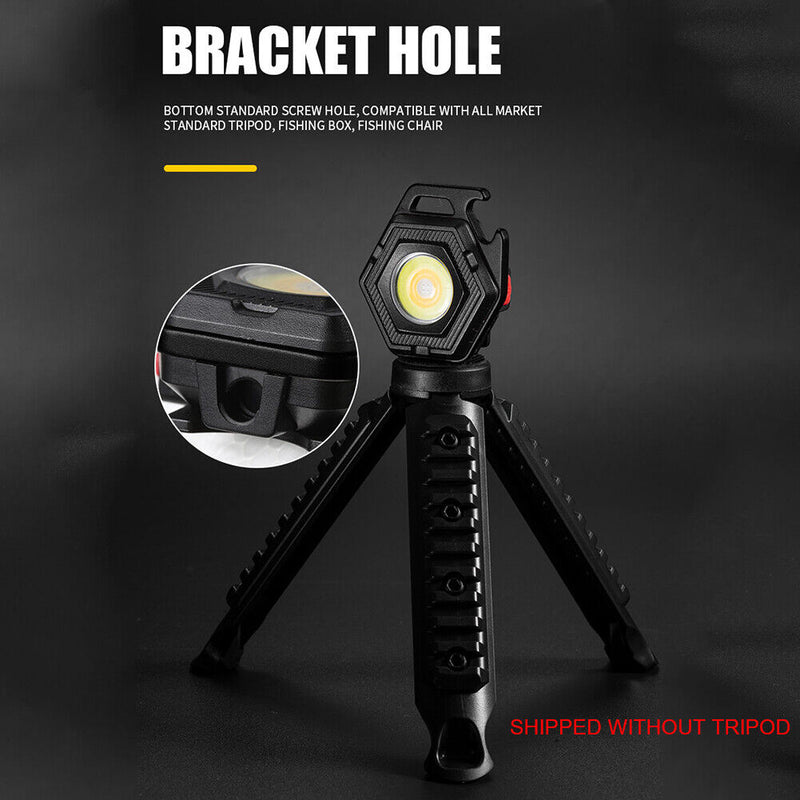 Rechargeable COB LED Keychains Flashlight with Hook 500lm Waterproof Work Lam