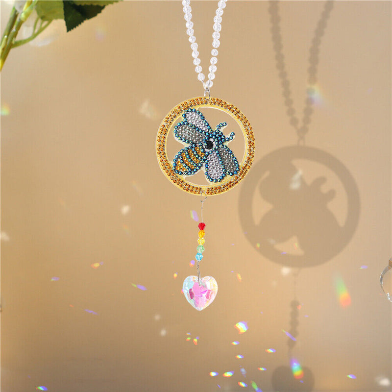 Bird Owl Butterfly Prism Pendant DIY Diamond Painting Window Car Crystal Hanging