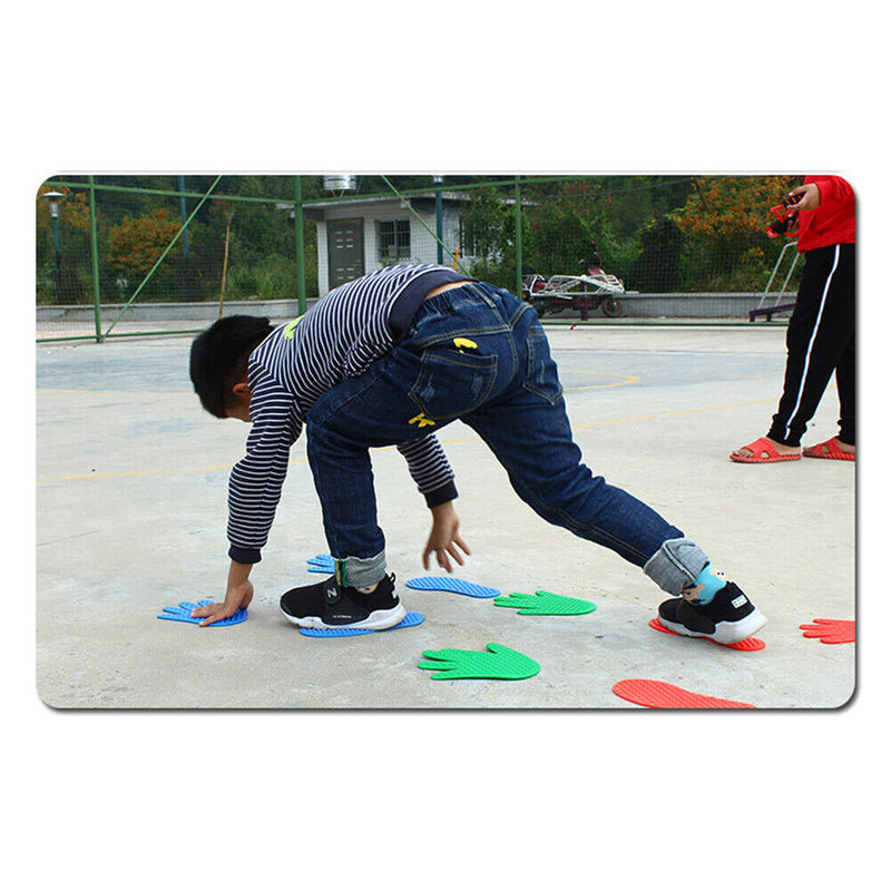 Hands Feet Floor Game Kids Jump Play Mat Sensory Sport Toys (8 Pairs)