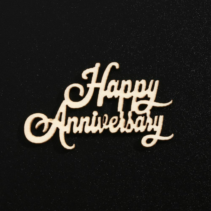 Decoration Hanging Ornaments Happy Anniversary Wood DIY Crafts Wooden Slice