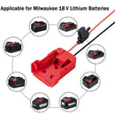 Output Adaptor Battery Connector Power Adapter For Milwaukee M18 Li-Ion Battery
