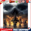 Fire Ship Drawing Frameless DIY Oil Paint by Numbers Canvas Home Decoration