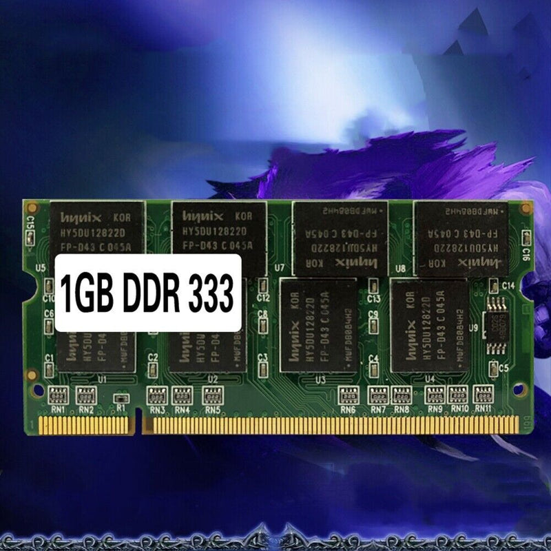 Laptop Memory Ram SO-DIMM PC2700 DDR 333 MHz 200PIN 1GB / DDR1 for Notebook