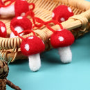 Holiday Decorations Mushroom Hanging Ornament Christmas Mushroom Xmas Tree Felt