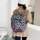 Fashion Women Backpack Animal Leopard Zebra Print Leather Handheld Backpacks