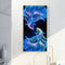 Diamond Painting 5D DIY Blue Fish Full Round Drill Rhinestone Mosaic Picture Kit