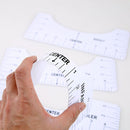 4pcs T-Shirt Guide Ruler Alignment Fabric Centering DIY Craft Sewing Access