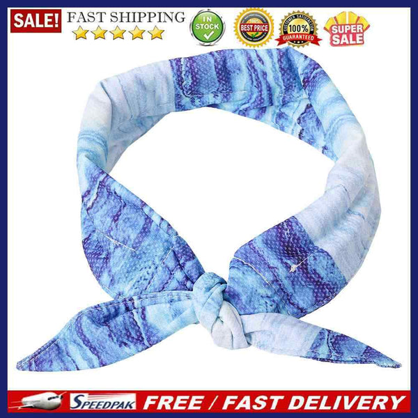 Relieve Summer Hot Dog Cat Cooling Bandana Pet Cooler Ice Scarf Collar Relief