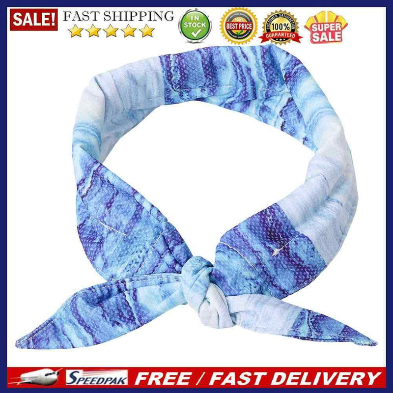 Relieve Summer Hot Dog Cat Cooling Bandana Pet Cooler Ice Scarf Collar Relief