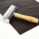 Wooden Handle Steel Leather Craft Glue Laminating Roller DIY Hand Crease Tool