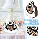 Multi-layer Wooden Wedding Supplies With Hands Holding Heart Ornaments`