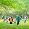 DIY Diamond Painting Craft Hanging Pendant Acrylic Birds Pendant Kit Ornament