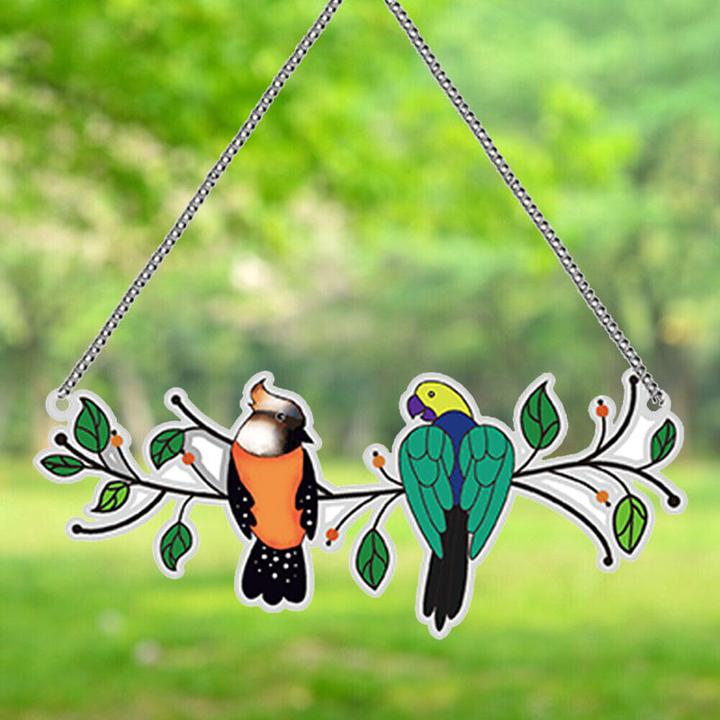 DIY Diamond Painting Craft Hanging Pendant Acrylic Birds Pendant Kit Ornament