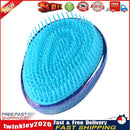 Hair Brush Egg Round Portable Hair Brushes Salon Detangling Comb (Blue) Newly