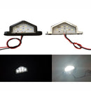 6LED Trailer Lorry Van License Number Light Tail Rear Lamp Car External Lights