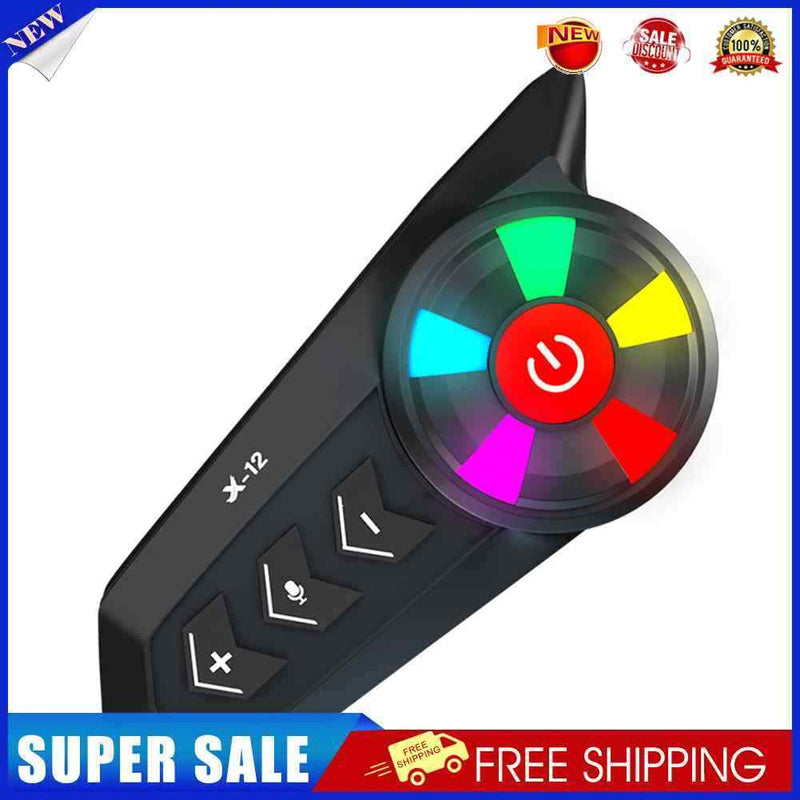 Helmet Headset Wireless Motorcycle Helmet Headphones Stereo Earphone with Lights