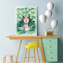 Cross Stitch Kits 11CT Stamped DIY Flowers Girl Full Embroider Needlework