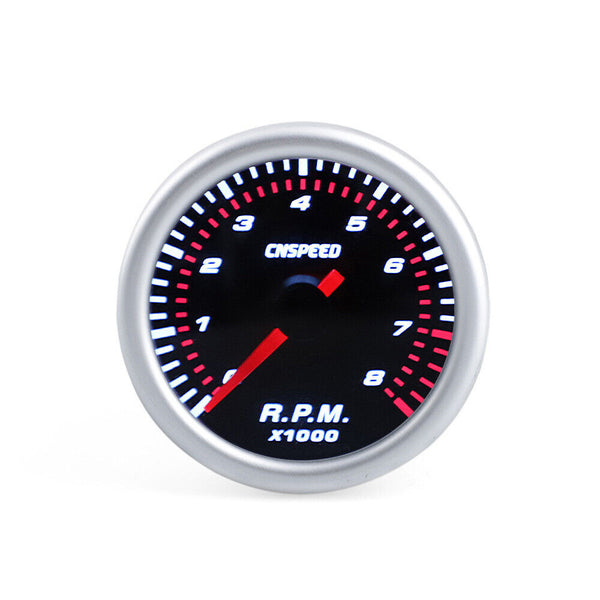 Auto Car Tachometer Tacho Gauge 0~8000 RPM Meter 2" 52mm Universal Led gauge