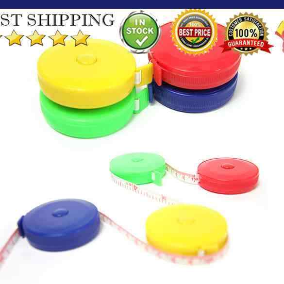 1.5m Retractable Ruler Tape Measure Fitness Accurate Caliper Accessory