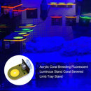 Fish Tank Coral Frag Rack Aquarium Reef with Plugs Suction Holder (Yellow) Newly