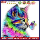 5D Kit Rhinestone Pictures DIY Colorful Cat Full Square Drill Diamond Paintin